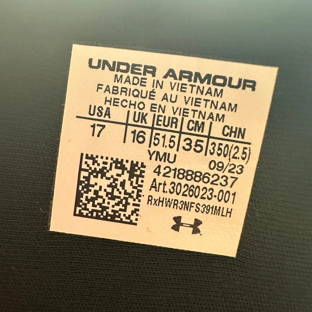 Under Armour Ignite VI Slides Mens 17 Black Memory Foam NEW 3026023-001
